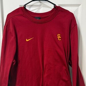 Red Trojans Nike USC crewneck sweater